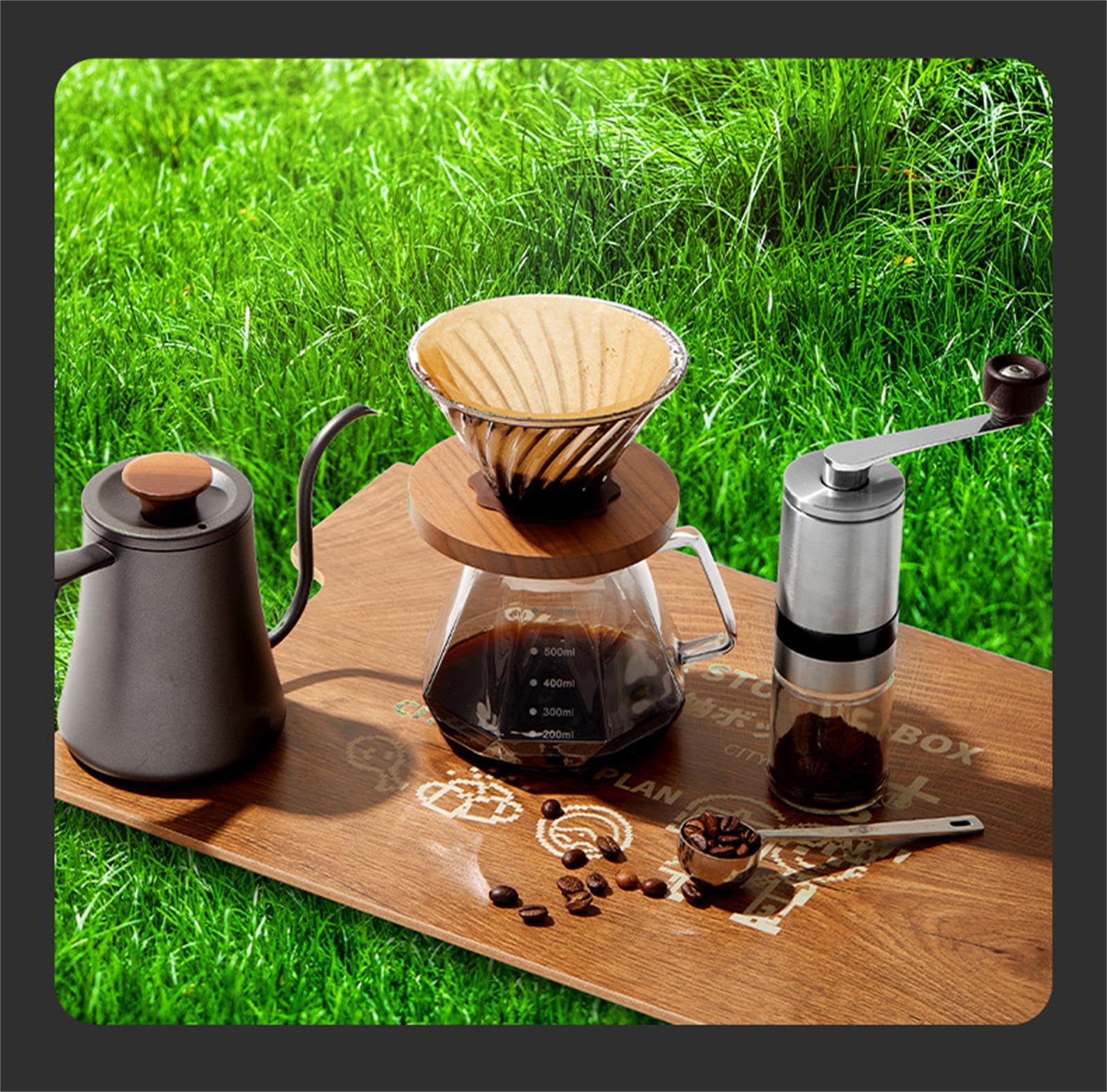 Amazon｜コーヒーミル 手動 コーヒー ミル セットドリップ コーヒー